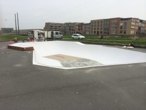 skatebaan van beton